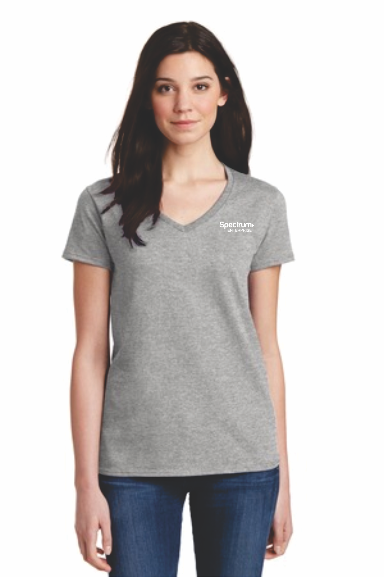 Gildan Ladies 100% Cotton V-Neck T-Shirt