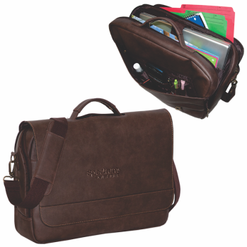 Bonded Leather Laptop Brief